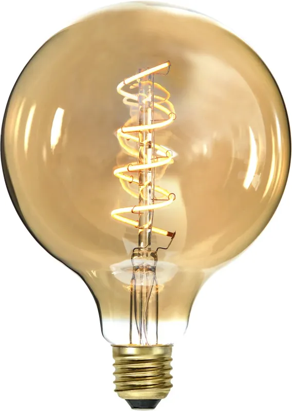 Żarówka LED AMBER SPIRAL G125 E27 3,2W 2100K ściemnialna Ra90 — zdjęcie 4