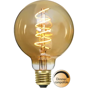 Żarówka LED AMBER SPIRAL G95 E27 3,1W 2000K ściemnialna Ra90