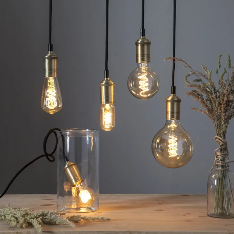 Żarówka LED AMBER SPIRAL G95 E27 3,1W 2000K ściemnialna Ra90 — zdjęcie 2