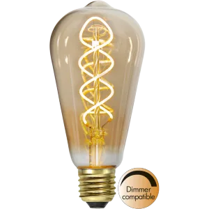 Żarówka LED AMBER SPIRAL ST64 E27 3,2W 2100K ściemnialna Ra90