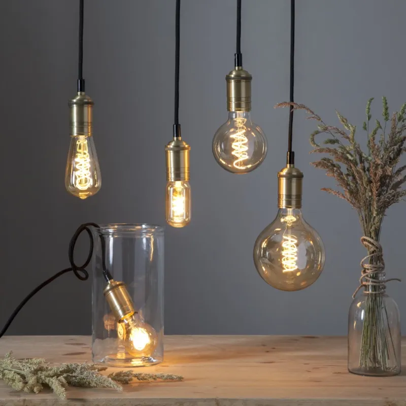 Żarówka LED AMBER SPIRAL ST64 E27 3,2W 2100K ściemnialna Ra90 — zdjęcie 2