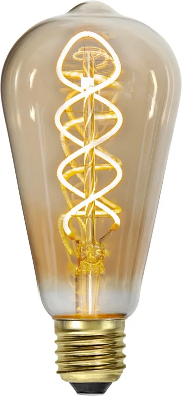Żarówka LED AMBER SPIRAL ST64 E27 3,2W 2100K ściemnialna Ra90 — zdjęcie 3