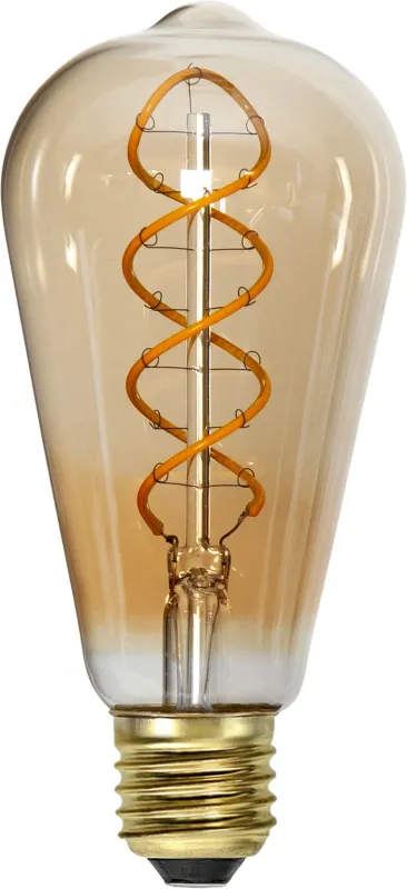 Żarówka LED AMBER SPIRAL ST64 E27 3,2W 2100K ściemnialna Ra90 — zdjęcie 4