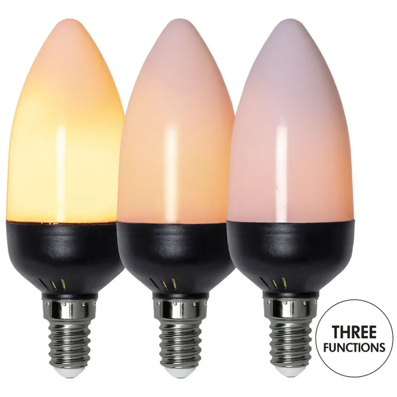Żarówka LED C37 FLAME E14 2W 1600K 3 tryby — zdjęcie 2