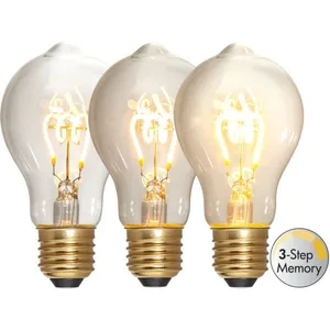 Żarówka LED CLEAR SPIRAL E27 A60 4W 2100k 3-stopnie mocy