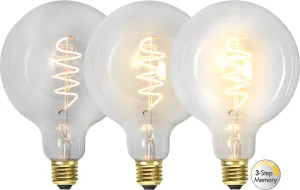 Żarówka LED CLEAR SPIRAL E27 G125 4W 2100k 3-stopnie mocy