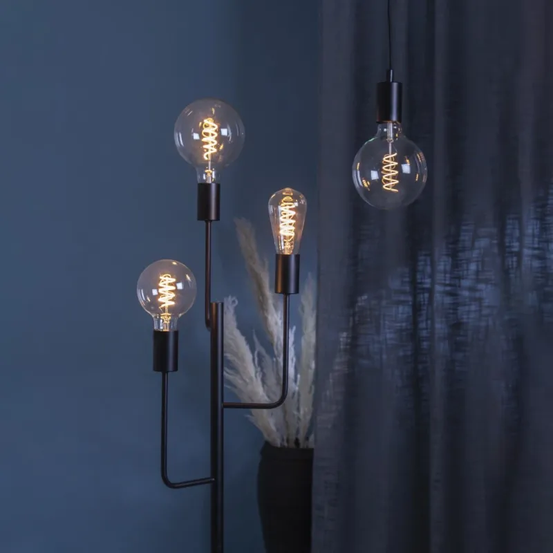 Żarówka LED CLEAR SPIRAL E27 G125 4W 2100k 3-stopnie mocy — zdjęcie 2