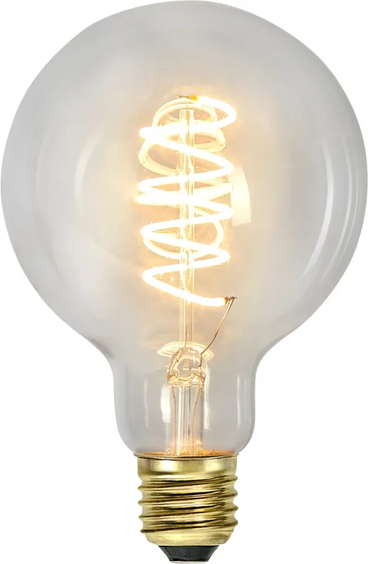 Żarówka LED CLEAR SPIRAL E27 G95 4W 2100k 3-stopnie mocy — zdjęcie 2