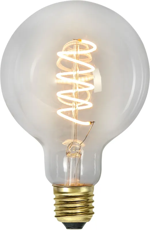 Żarówka LED CLEAR SPIRAL E27 G95 4W 2100k 3-stopnie mocy — zdjęcie 4