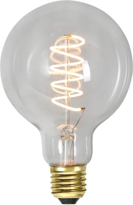 Żarówka LED CLEAR SPIRAL E27 G95 4W 2100k 3-stopnie mocy — zdjęcie 5