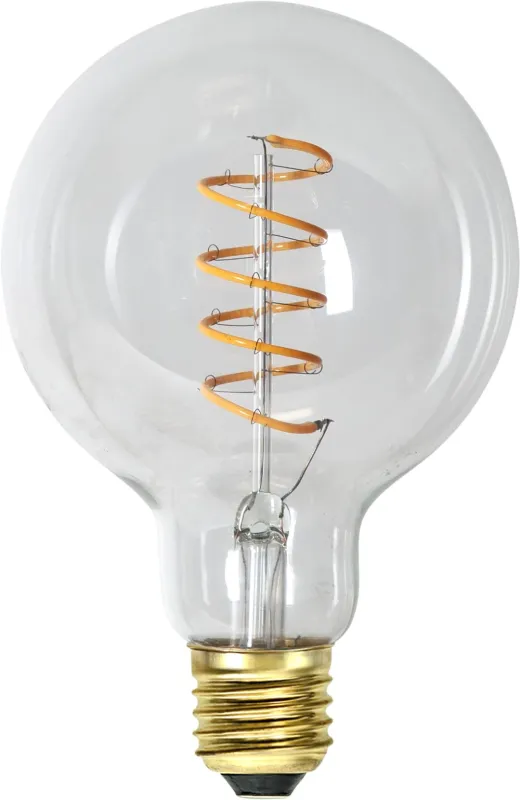 Żarówka LED CLEAR SPIRAL E27 G95 4W 2100k 3-stopnie mocy — zdjęcie 6
