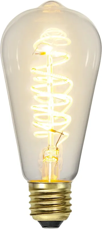 Żarówka LED CLEAR SPIRAL E27 ST64 4W 2100k 3-stopnie mocy — zdjęcie 2