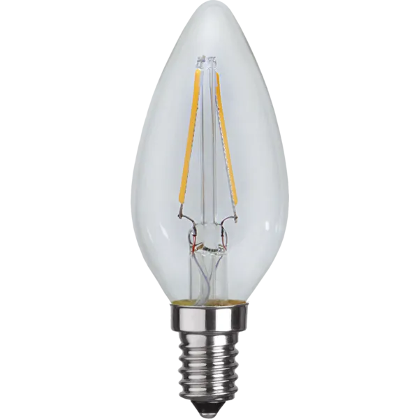 Żarówka LED E14 1,5W C35 CLEAR FILAMENT 2700k świeca — zdjęcie 2