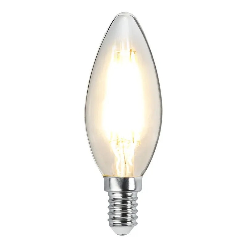 Żarówka LED E14 2,5W C35 CLEAR FILAMENT 2700k świeca — zdjęcie 3