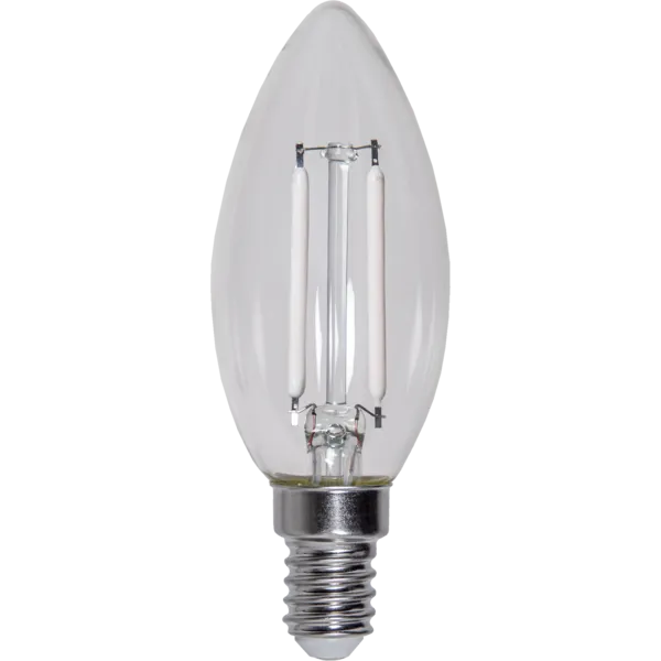 Żarówka LED E14 2,5W C35 CLEAR WHITE FILAMENT 2700k ściemniana — zdjęcie 8