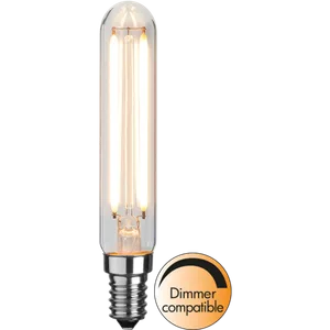 Żarówka LED E14 2W T20 CLEAR FILAMENT 2700k Biała ciepła ściemniana Ra90