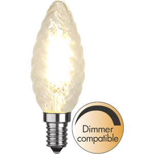 Żarówka LED E14 4,2W C35 CLEAR FILAMENT 2700k ściemniana
