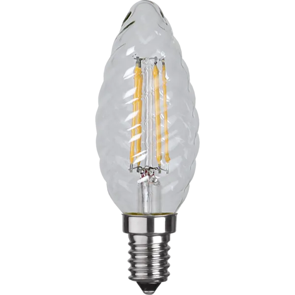 Żarówka LED E14 4,2W C35 CLEAR FILAMENT 2700k ściemniana — zdjęcie 2