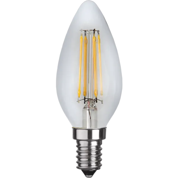 Żarówka LED E14 4,2W C35 CLEAR FILAMENT 2700k świeca ściemnialna — zdjęcie 2