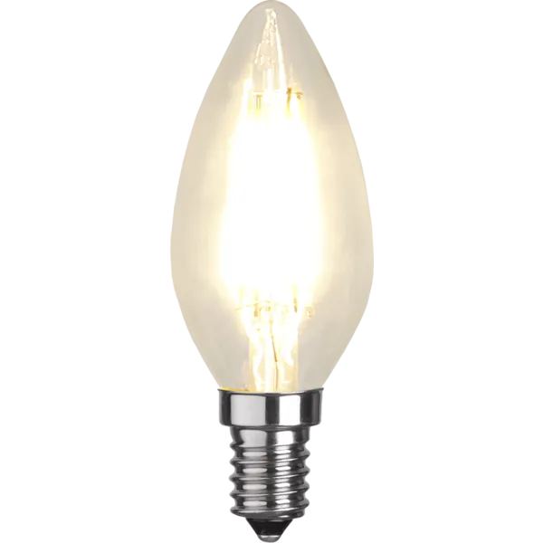 Żarówka LED E14 4,2W C35 CLEAR FILAMENT 2700k świeca ściemnialna — zdjęcie 3