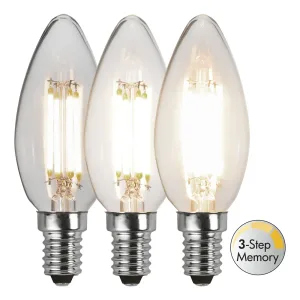 Żarówka LED E14 4,2W C35 CLEAR FILAMENT 3000k 3-stopnie mocy