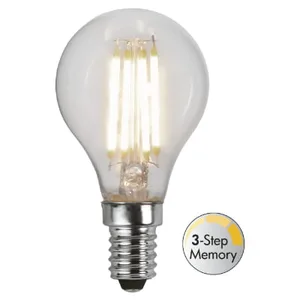 Żarówka LED E14 4,2W P45 CLEAR FILAMENT 3000k 3-stopnie mocy