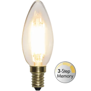 Żarówka LED E14 4W C35 SOFT GLOW 2100k Biała ciepła 3-stopnie mocy