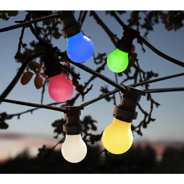 Żarówka LED E27 0,9W A55 Niebieska Plastikowa — zdjęcie 2