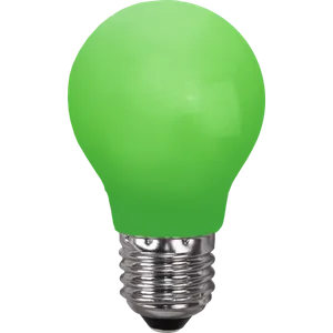 Żarówka LED E27 0,9W A55 Zielona Plastikowa