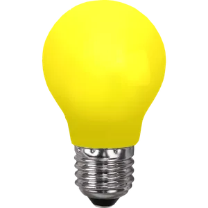 Żarówka LED E27 0,9W A55 Żółta Plastikowa