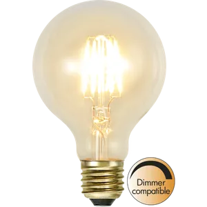 Żarówka LED E27 1,6W G80 SOFT GLOW 2100K Biała ciepła ściemniana