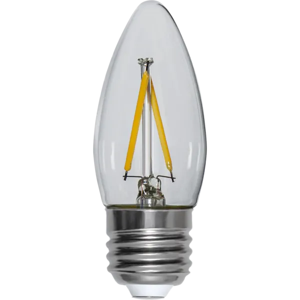 Żarówka LED E27 2,5W C35 CLEAR FILAMENT 2700k ściemniana — zdjęcie 2