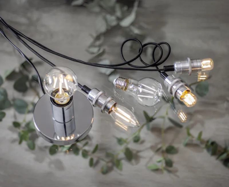 Żarówka LED E27 2,5W G45 CLEAR WHITE FILAMENT 2700k ściemniana — zdjęcie 4