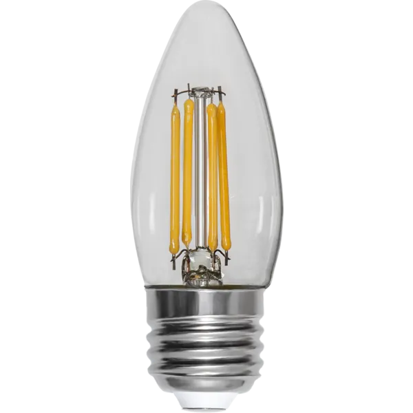 Żarówka LED E27 4,2W C35 CLEAR FILAMENT 2700k ściemniana — zdjęcie 2