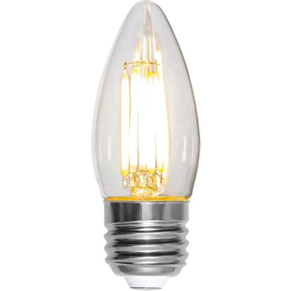 Żarówka LED E27 4,2W C35 CLEAR FILAMENT 2700k ściemniana — zdjęcie 5