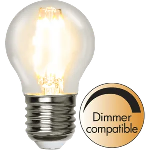 Żarówka LED E27 4,2W G45 CLEAR FILAMENT 2700k ściemniana