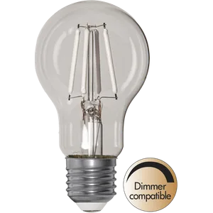 Żarówka LED E27 4,5W A60 CLEAR WHITE FILAMENT 2700k ściemniana