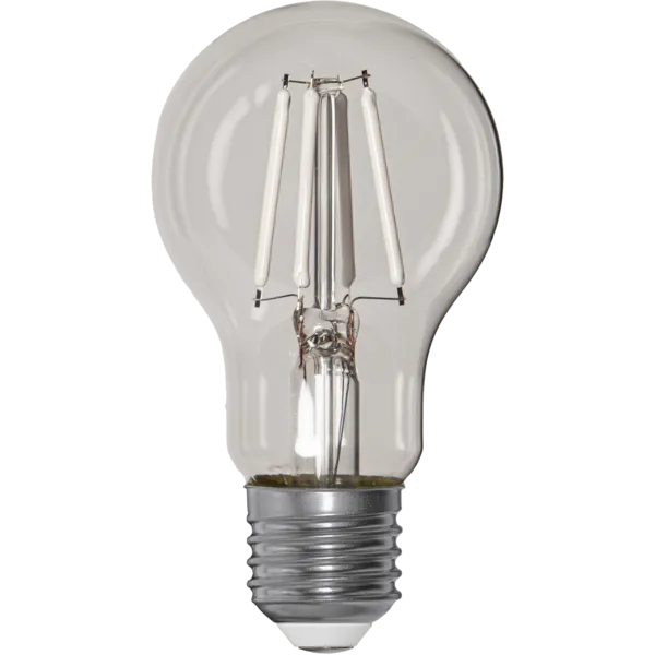 Żarówka LED E27 4,5W A60 CLEAR WHITE FILAMENT 2700k ściemniana — zdjęcie 5