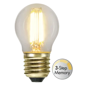 Żarówka LED E27 4W G45 SOFT GLOW 2100k Biała ciepła 3-stopnie mocy