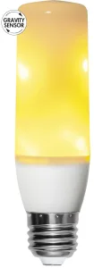 Żarówka LED FLAME E27 T40 2,64-3,94W 1800K płomień czujnik grawitacyjny