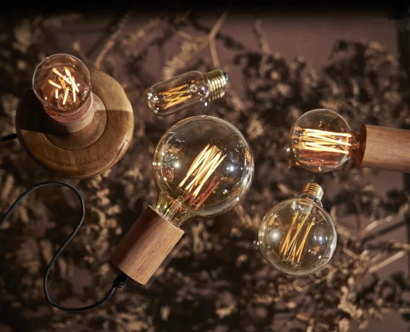 Żarówka LED GOLD VINTAGE E27 G80 3,7W 1800k ściemnialna Ra90 — zdjęcie 7