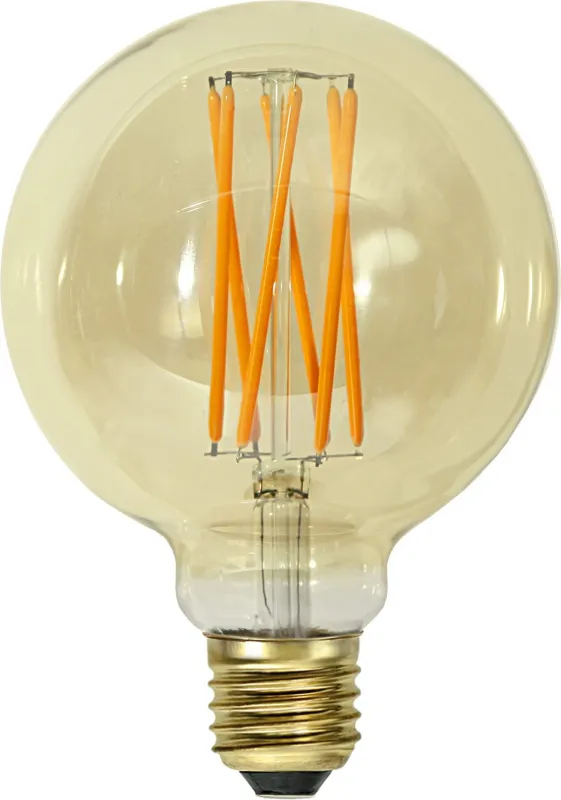 Żarówka LED GOLD VINTAGE E27 G95 3,7W 1800k ściemnialna Ra90 — zdjęcie 2