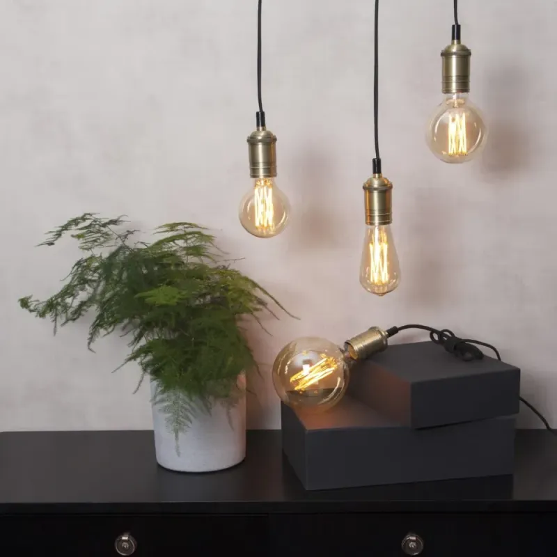 Żarówka LED GOLD VINTAGE E27 G95 3,7W 1800k ściemnialna Ra90 — zdjęcie 4