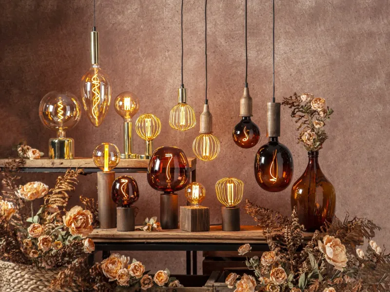 Żarówka LED GOLD VINTAGE E27 G95 3,7W 1800k ściemnialna Ra90 — zdjęcie 7