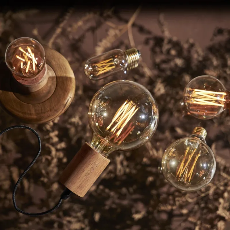 Żarówka LED GOLD VINTAGE E27 T45 3,7W 1800k ściemnialna Ra90 — zdjęcie 2