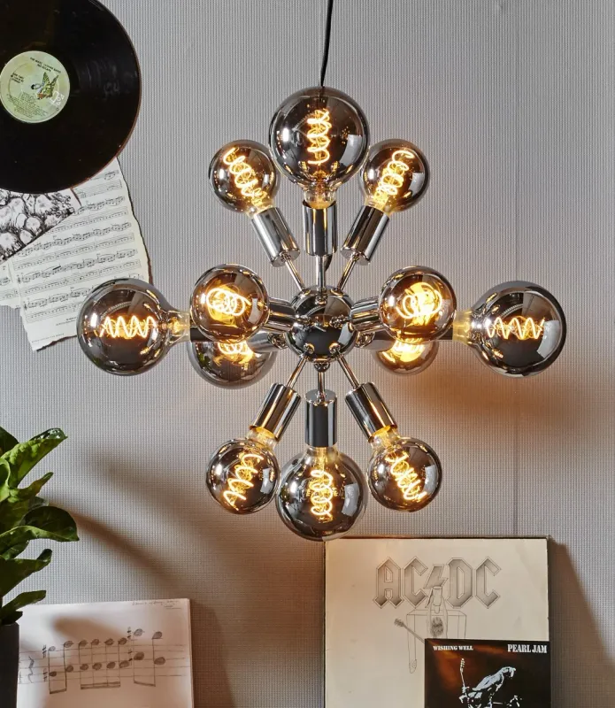 Żarówka LED HEAVY SMOKE E27 2W G95 2100K ściemnialna dymiona — zdjęcie 3