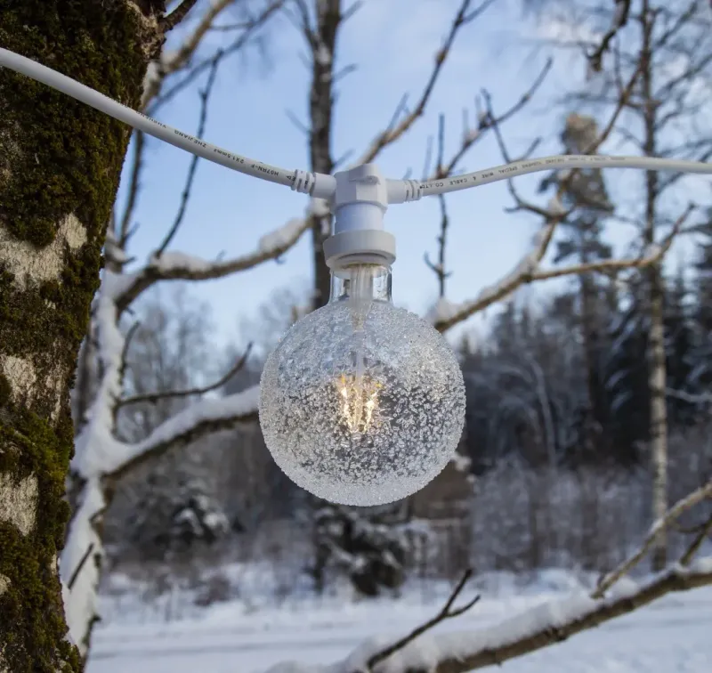 Żarówka LED ICE DROP E27 G125 1W 2600k ściemniana — zdjęcie 4