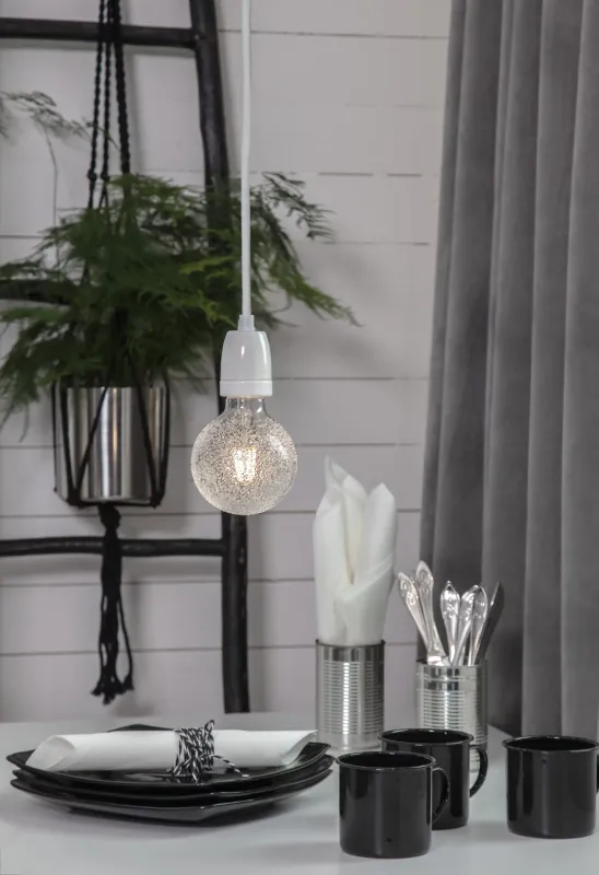 Żarówka LED ICE DROP E27 G95 1W 2600k ściemniana — zdjęcie 5