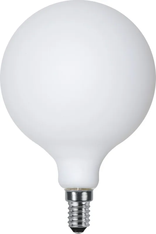 Żarówka LED OPAQUE E14 G95 1,5W 2600K matowa ściemniana — zdjęcie 3