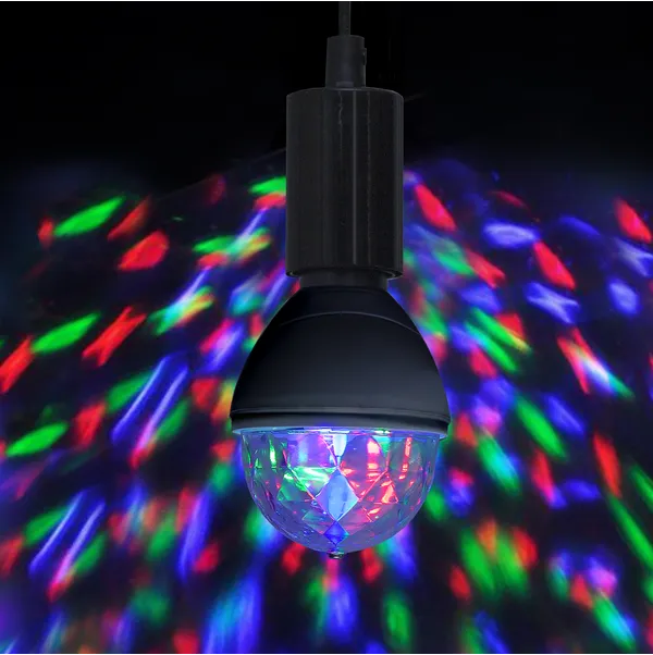 Żarówka LED PARTY DISCO RGB E27 3W dyskotekowa czarna — zdjęcie 3